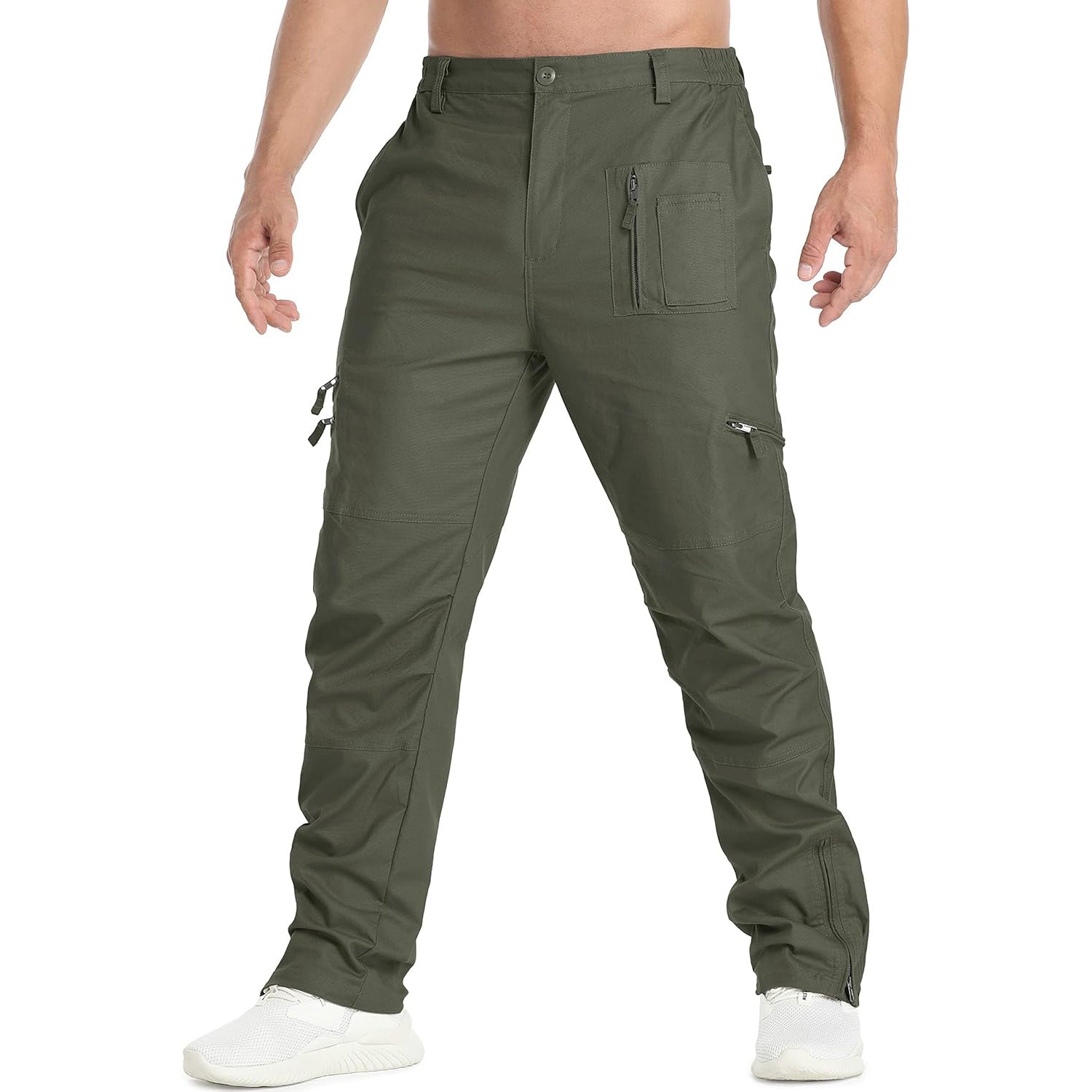 Men's Tactical Cargo Pants with 9 Pockets for Hiking - MAGCOMSEN