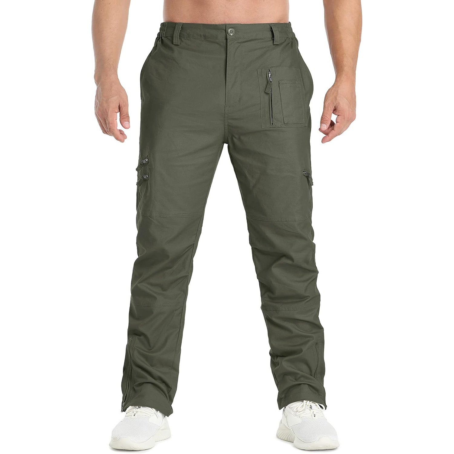 Men's Tactical Cargo Pants with 9 Pockets for Hiking - MAGCOMSEN
