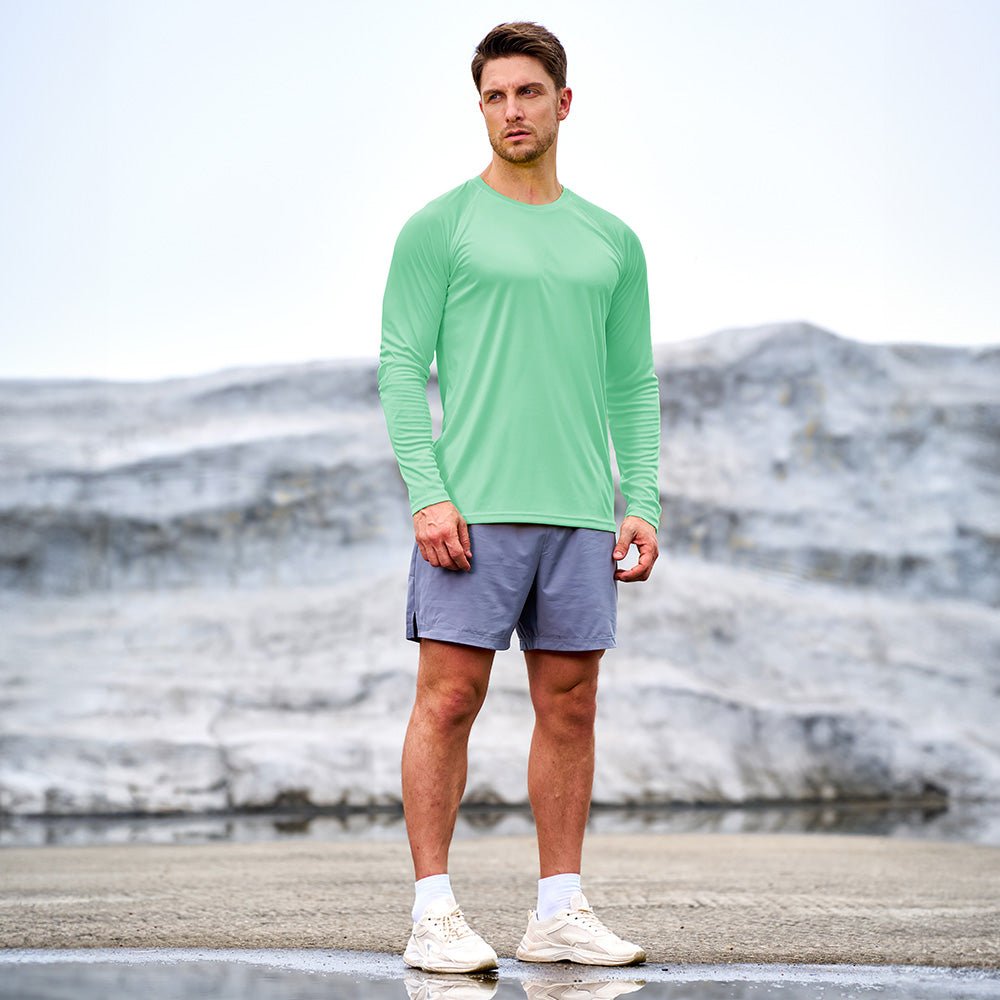 Beach Glass Men's UPF 50+ Quick Dry Shirt - Sun Protection for Hiking - MAGCOMSEN