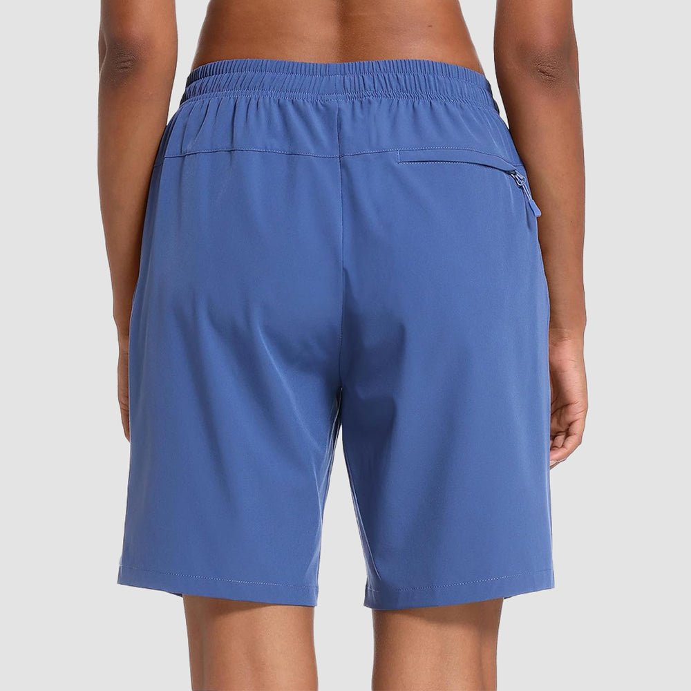 【New In】 Women’s 8″ Water‑Resistant Hiking Golf Shorts 3 Zipper Pockets - MAGCOMSEN