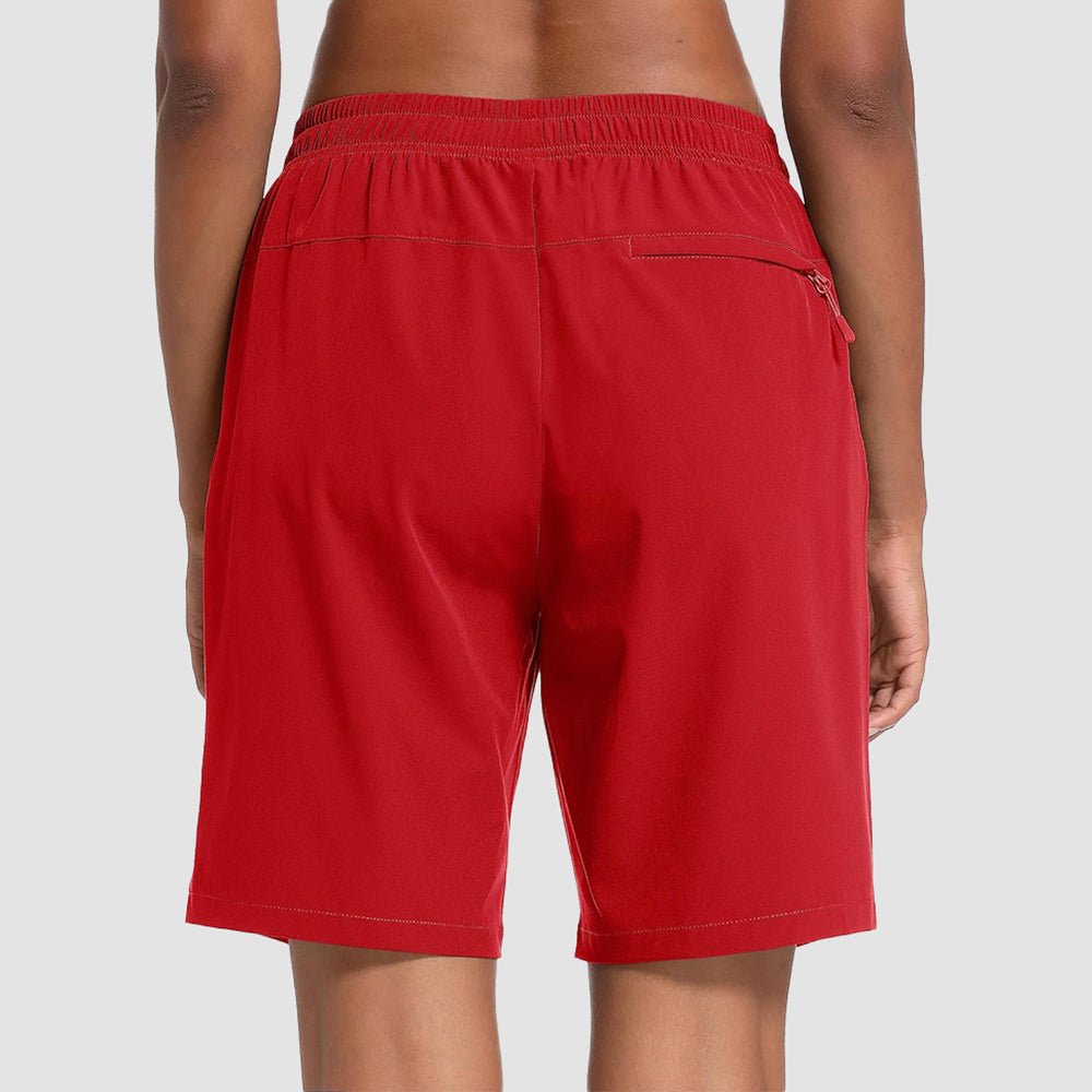 【New In】 Women’s 8″ Water‑Resistant Hiking Golf Shorts 3 Zipper Pockets - MAGCOMSEN