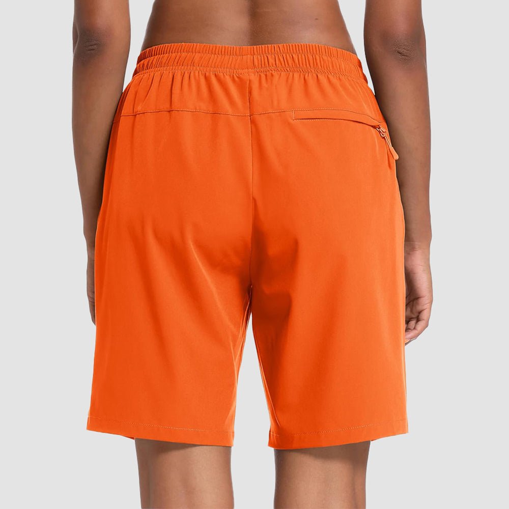 【New In】 Women’s 8″ Water‑Resistant Hiking Golf Shorts 3 Zipper Pockets - MAGCOMSEN
