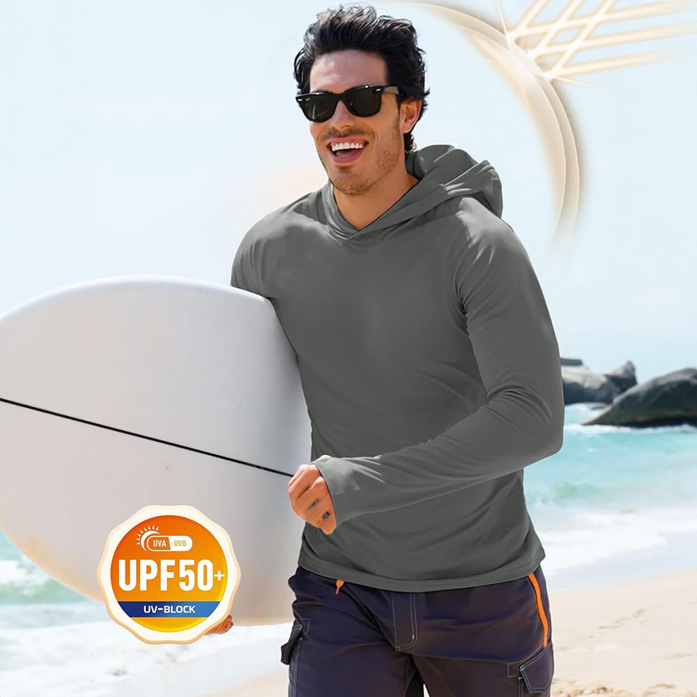 【New In】Men's Sun Shirt UPF 50+ Quick Dry Hoodie - MAGCOMSEN