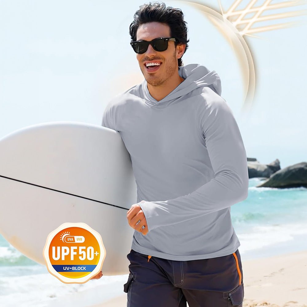 【New In】Men's Sun Shirt UPF 50+ Quick Dry Hoodie - MAGCOMSEN