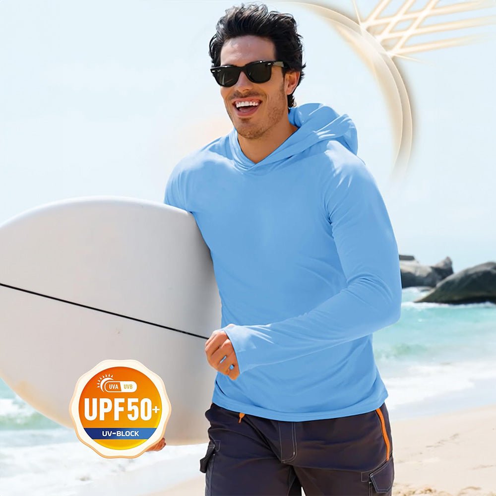 【New In】Men's Sun Shirt UPF 50+ Quick Dry Hoodie - MAGCOMSEN