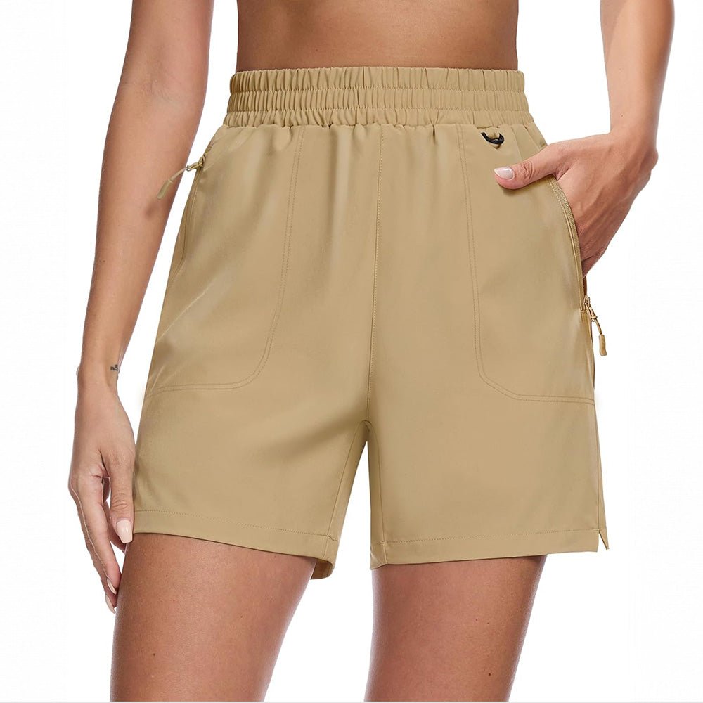 Khaki 【New In】Women's 5' Quick Dry Hiking Shorts UPF 50+ - MAGCOMSEN