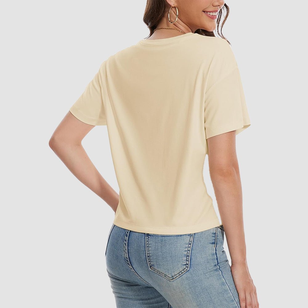 【New In】Women's Cotton UPF 50+ Summer Crop Top T-Shirt - MAGCOMSEN