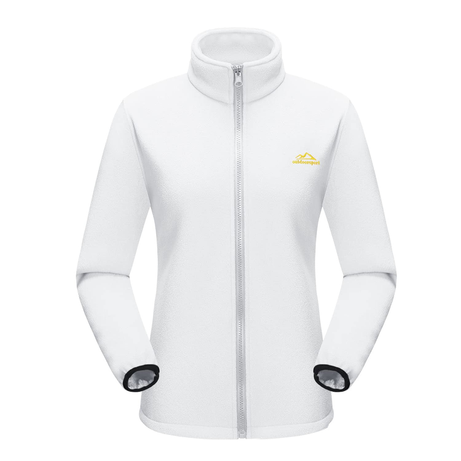 White Women's 3-in-1 Waterproof Ski Jacket with Fleece Liner - MAGCOMSEN