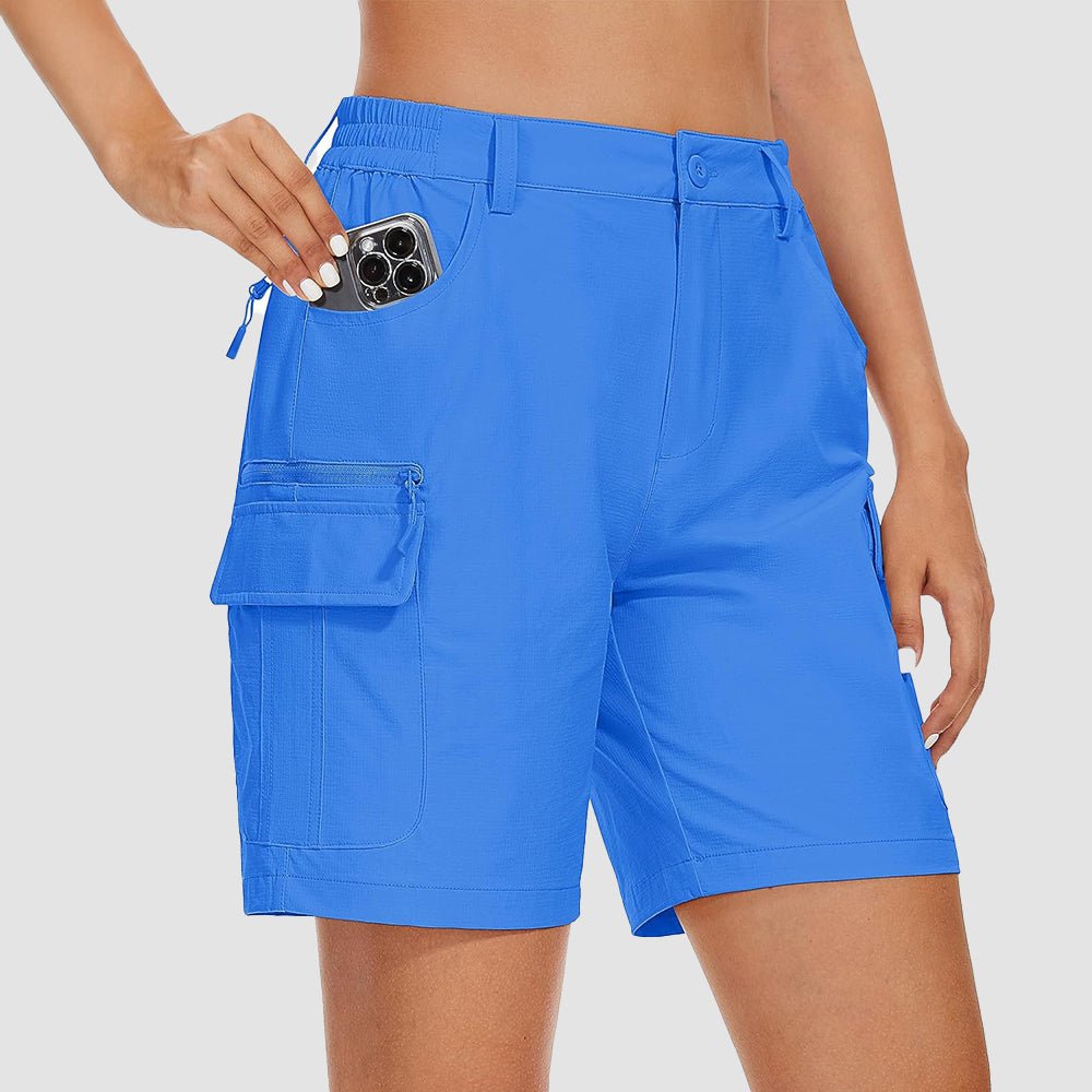 azure Women's Golf Shorts, Quick - Dry & Water - Resistant with 6 Pockets - MAGCOMSEN