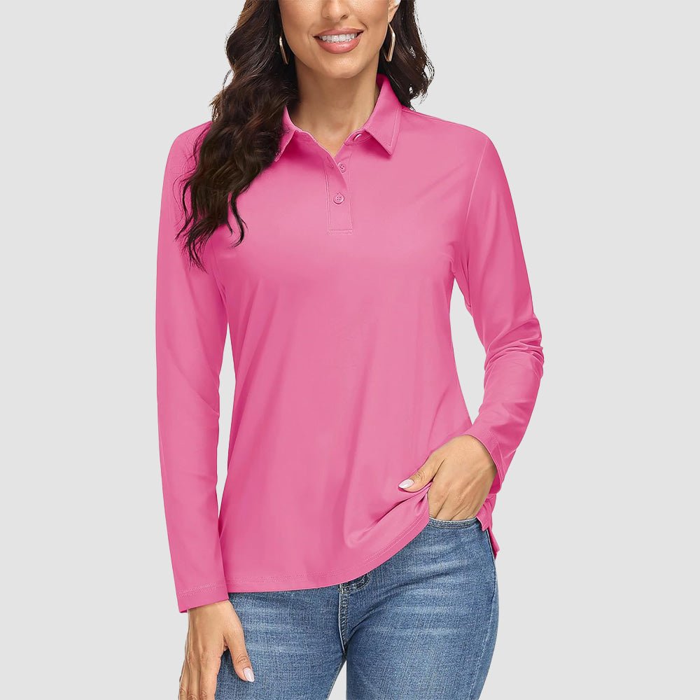 Women's UPF 50+ Long Sleeve Golf Shirts - MAGCOMSEN