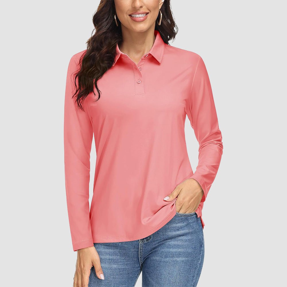 Women's UPF 50+ Long Sleeve Golf Shirts - MAGCOMSEN