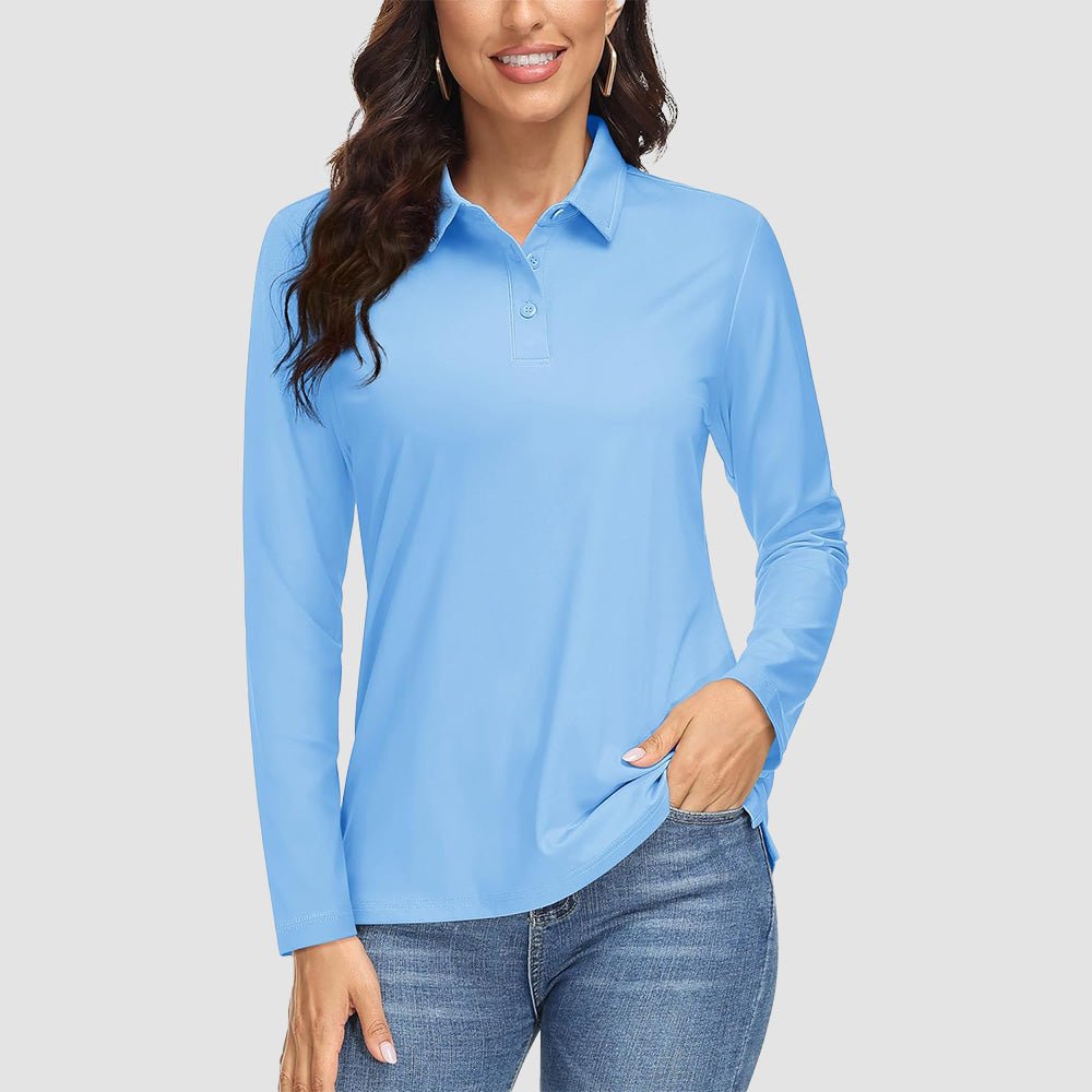 Women's UPF 50+ Long Sleeve Golf Shirts - MAGCOMSEN