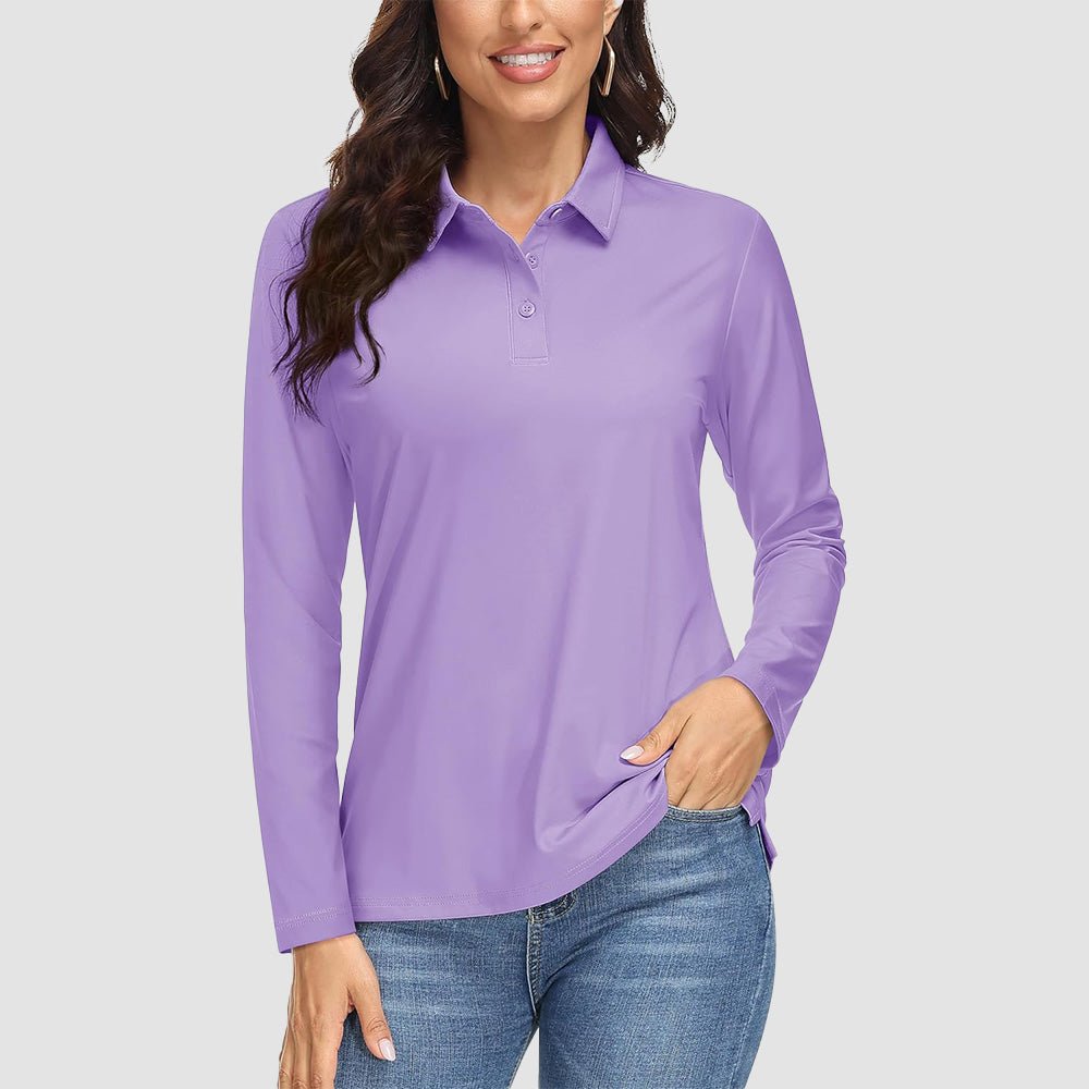 Women's UPF 50+ Long Sleeve Golf Shirts - MAGCOMSEN