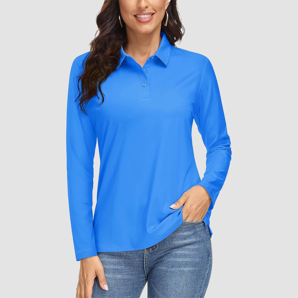 Women's UPF 50+ Long Sleeve Golf Shirts - MAGCOMSEN