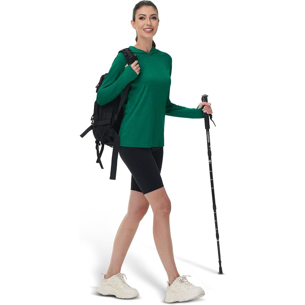 Women's Mint Hoodie UPF 50+ Sun Protection Shirt with Thumb Hole - MAGCOMSEN
