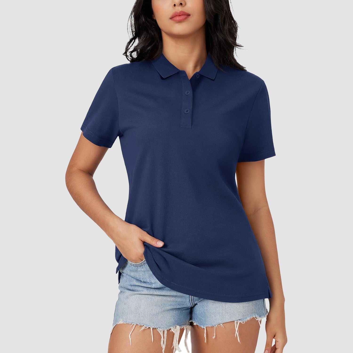 Women's Polo Shirt Cotton Summer Uniform - MAGCOMSEN