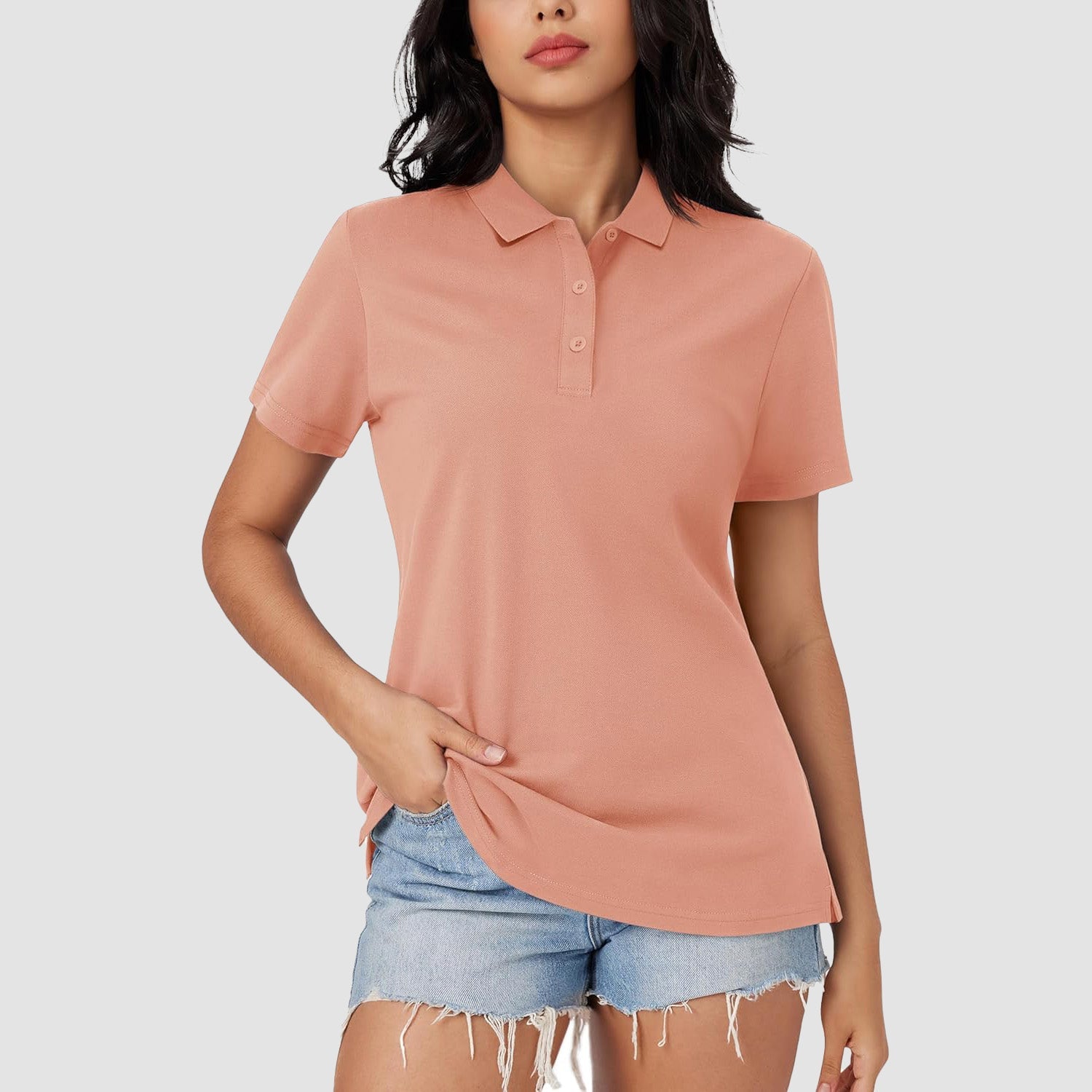 Women's Polo Shirt Cotton Summer Uniform - MAGCOMSEN
