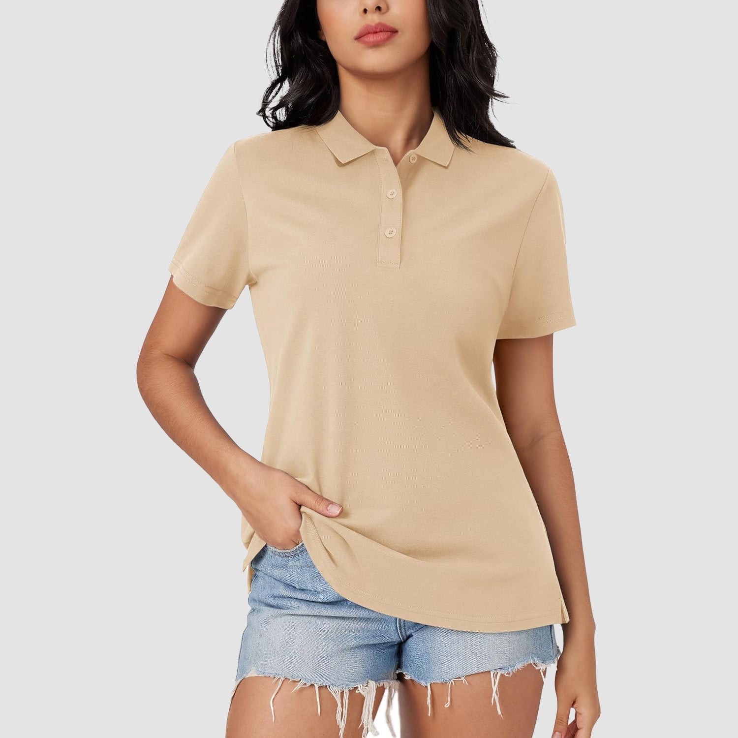 Women's Polo Shirt Cotton Summer Uniform - MAGCOMSEN