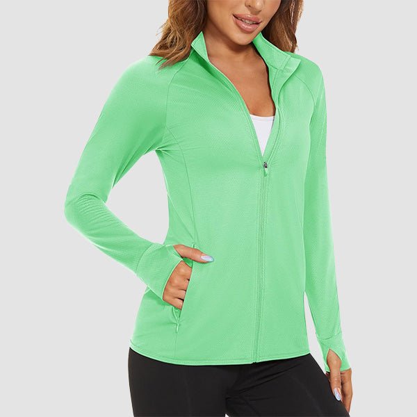 Mint Women's UPF 50+ Sun Protection Tennis Jacket Long Sleeve - MAGCOMSEN