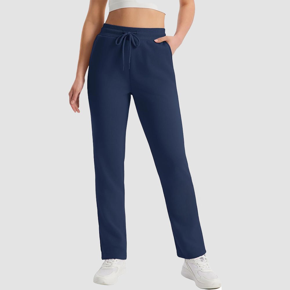 Navy Women's Sweatpants Fleece Pants Thermal Winter Pants - MAGCOMSEN