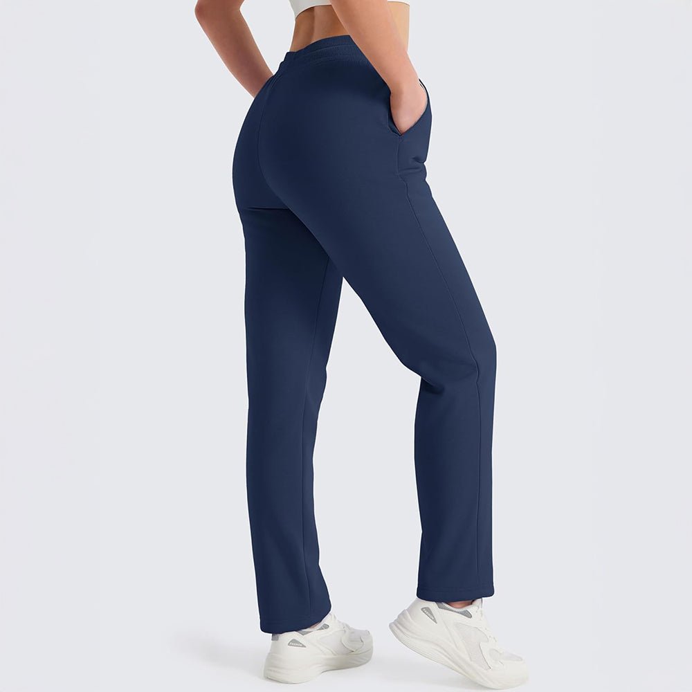 Navy Women's Sweatpants Fleece Pants Thermal Winter Pants - MAGCOMSEN