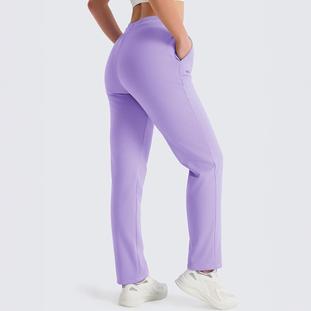 Taro Purple Women's Sweatpants Fleece Pants Thermal Winter Pants - MAGCOMSEN