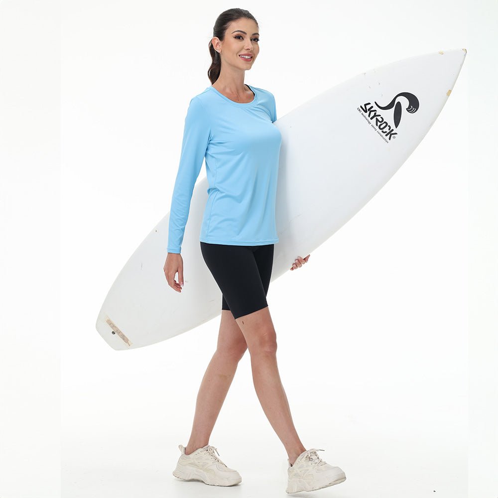 Women's UPF 80+ Long Sleeve Sun Protection Quick - Dry Shirt - MAGCOMSEN