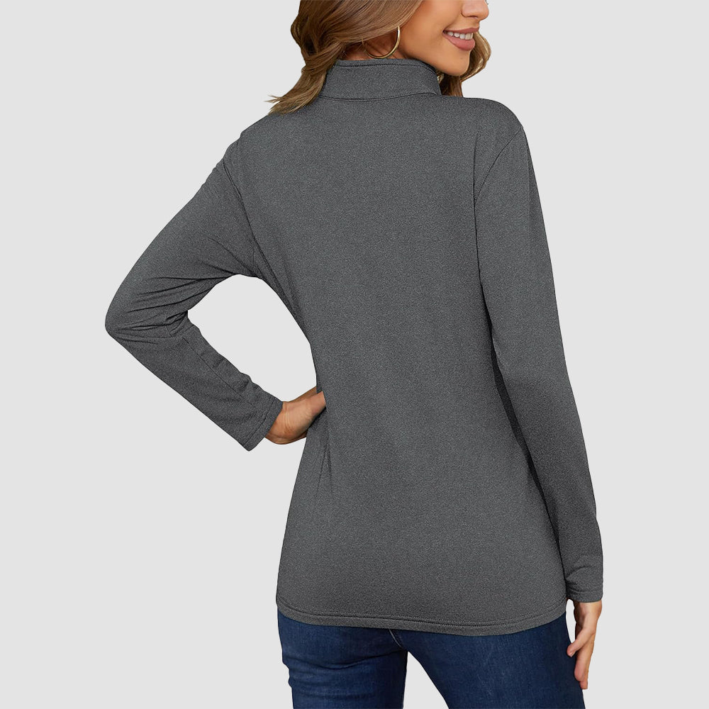 Dark Grey Women's UPF50+ Sun Shirt - Long Sleeve Quick Dry - MAGCOMSEN