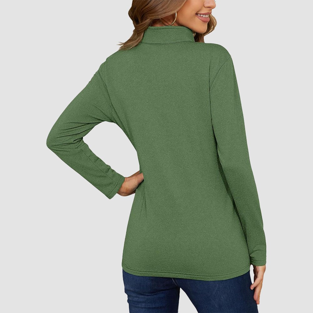 Army Green Women's UPF50+ Sun Shirt - Long Sleeve Quick Dry - MAGCOMSEN