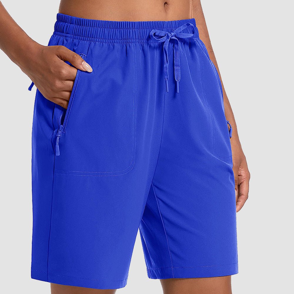 Bright Blue Women's Waterproof Sunprotection Lightweight Quick - Dry Hiking Shorts with 3 Pockets - MAGCOMSEN
