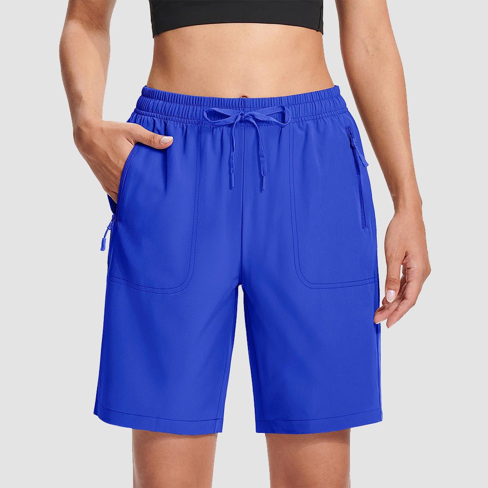 Bright Blue Women's Waterproof Sunprotection Lightweight Quick - Dry Hiking Shorts with 3 Pockets - MAGCOMSEN