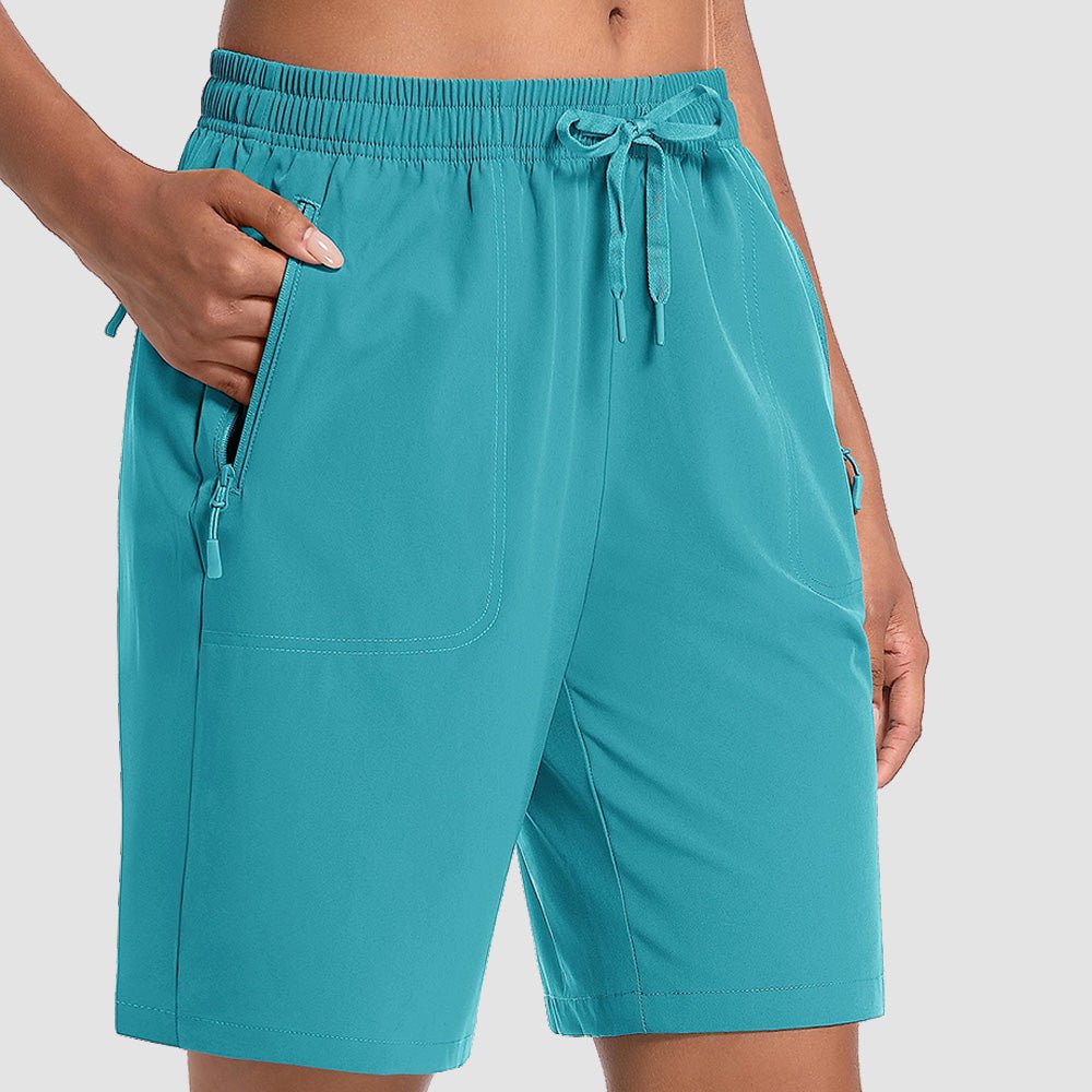 Lake Blue Women's Waterproof Sunprotection Lightweight Quick - Dry Hiking Shorts with 3 Pockets - MAGCOMSEN