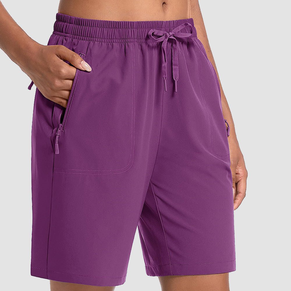 Purple Women's Waterproof Sunprotection Lightweight Quick - Dry Hiking Shorts with 3 Pockets - MAGCOMSEN