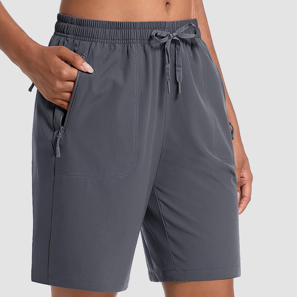 Dark Grey Women's Waterproof Sunprotection Lightweight Quick - Dry Hiking Shorts with 3 Pockets - MAGCOMSEN