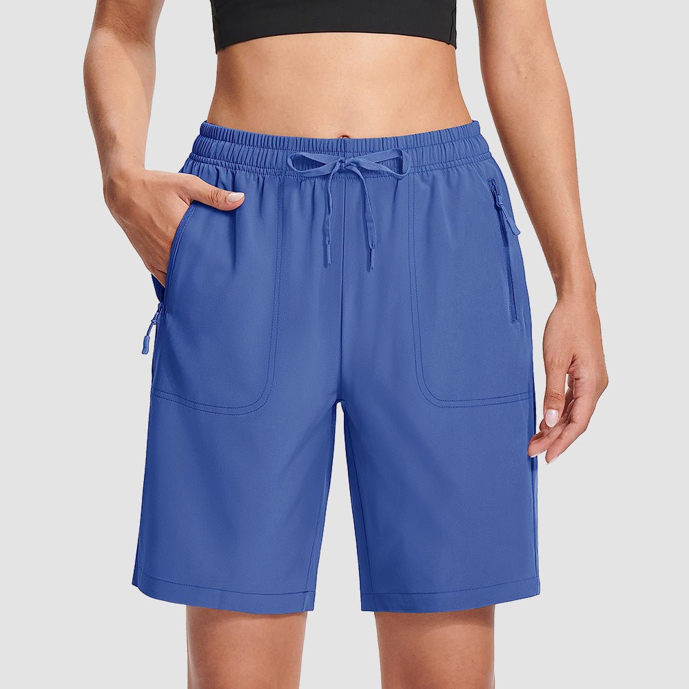 Blue Grey Women's Waterproof Sunprotection Lightweight Quick - Dry Hiking Shorts with 3 Pockets - MAGCOMSEN