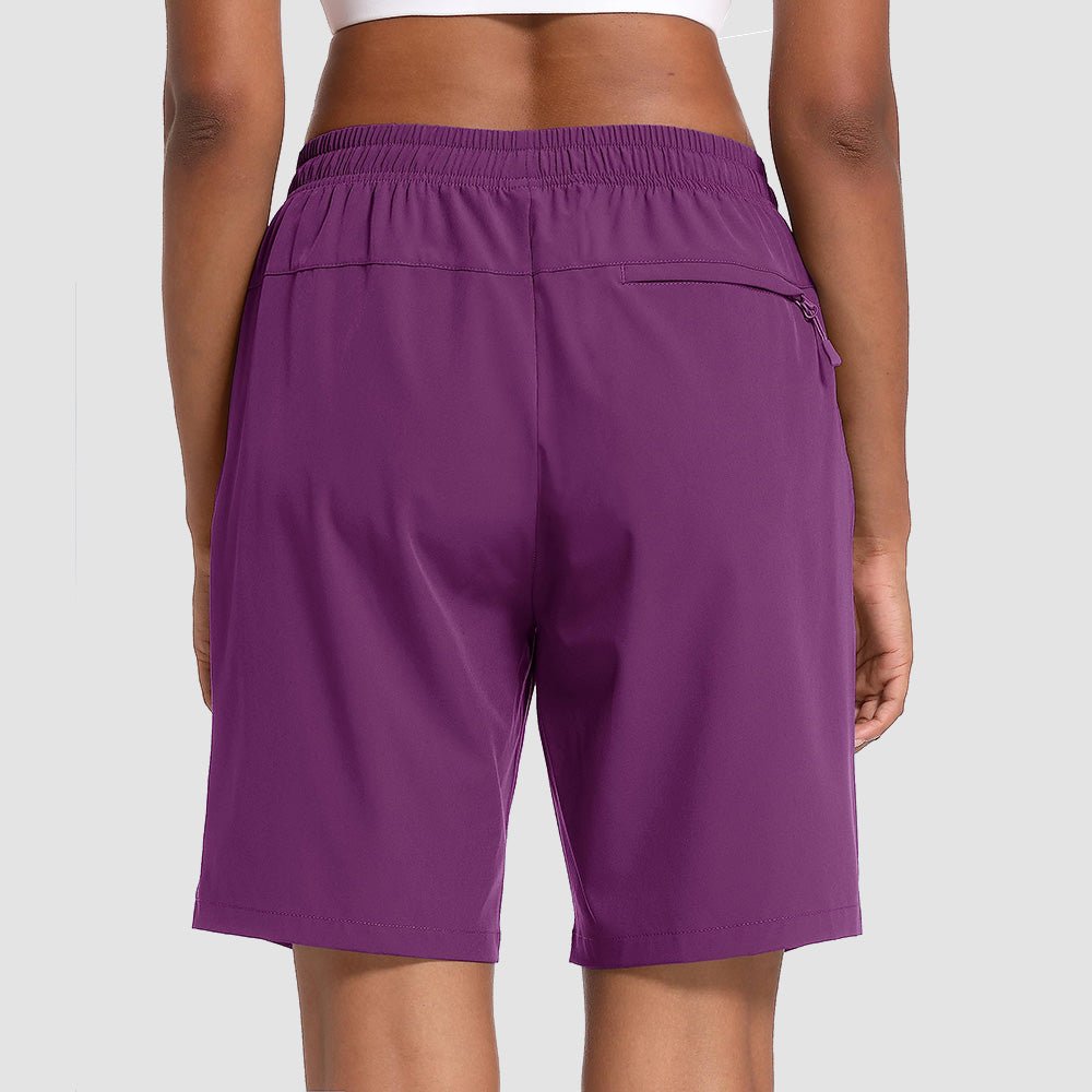 Purple Women's Waterproof Sunprotection Lightweight Quick - Dry Hiking Shorts with 3 Pockets - MAGCOMSEN