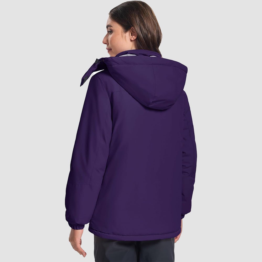 Dark Purple Women's Windproof & Waterproof Snow Ski Winter Jacket - MAGCOMSEN
