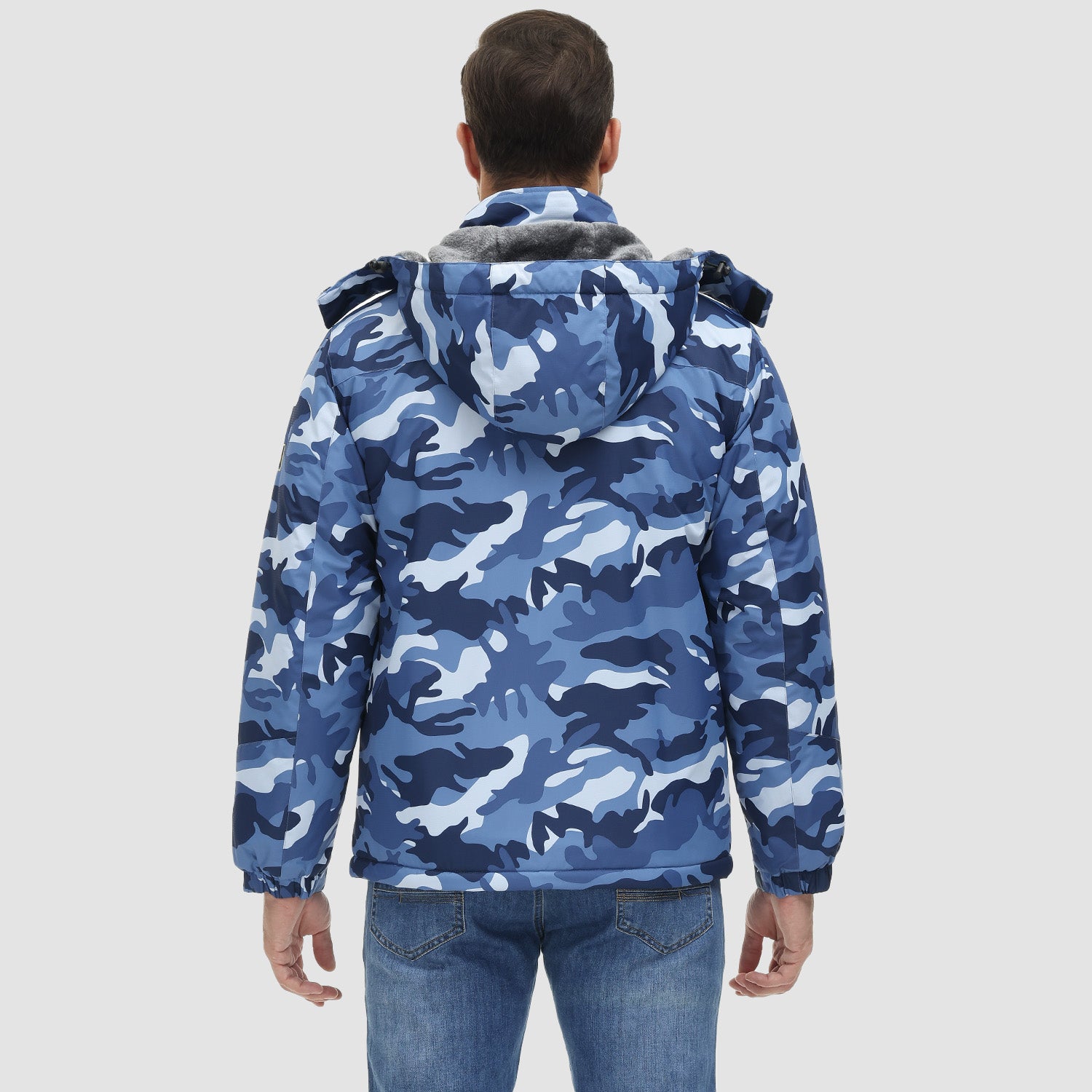 Men's Water-Repellent Winter Ski Jacket with Fleece Lining - MAGCOMSEN
