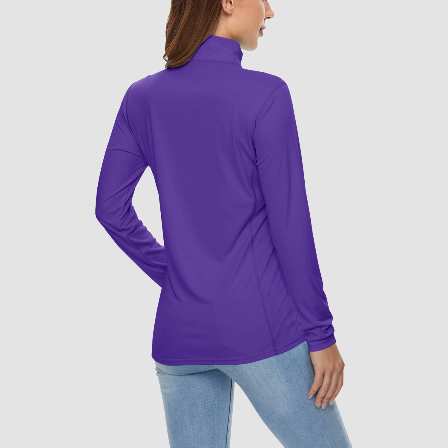 Women UPF 50+ Sun Protection Half Zip Quick Dry Shirt