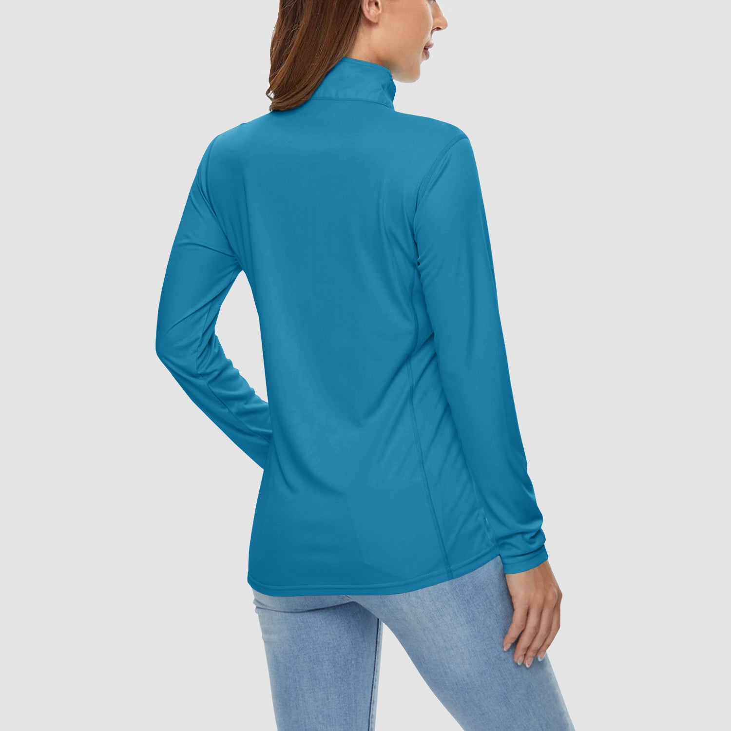 Women UPF 50+ Sun Protection Half Zip Quick Dry Shirt