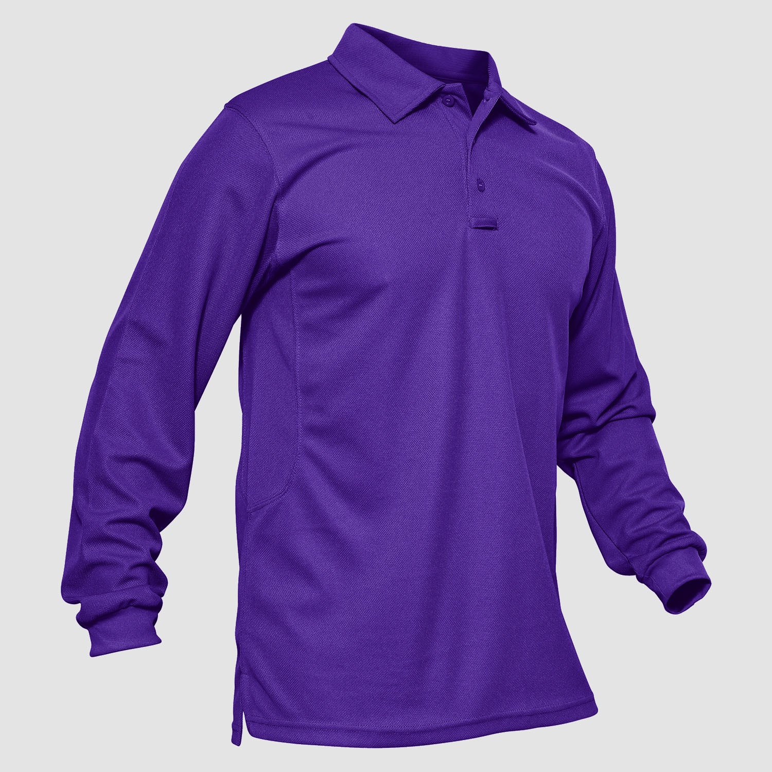 Men's Long-Sleeve Polo Shirt Quick Dry Breathable T-shirt - MAGCOMSEN