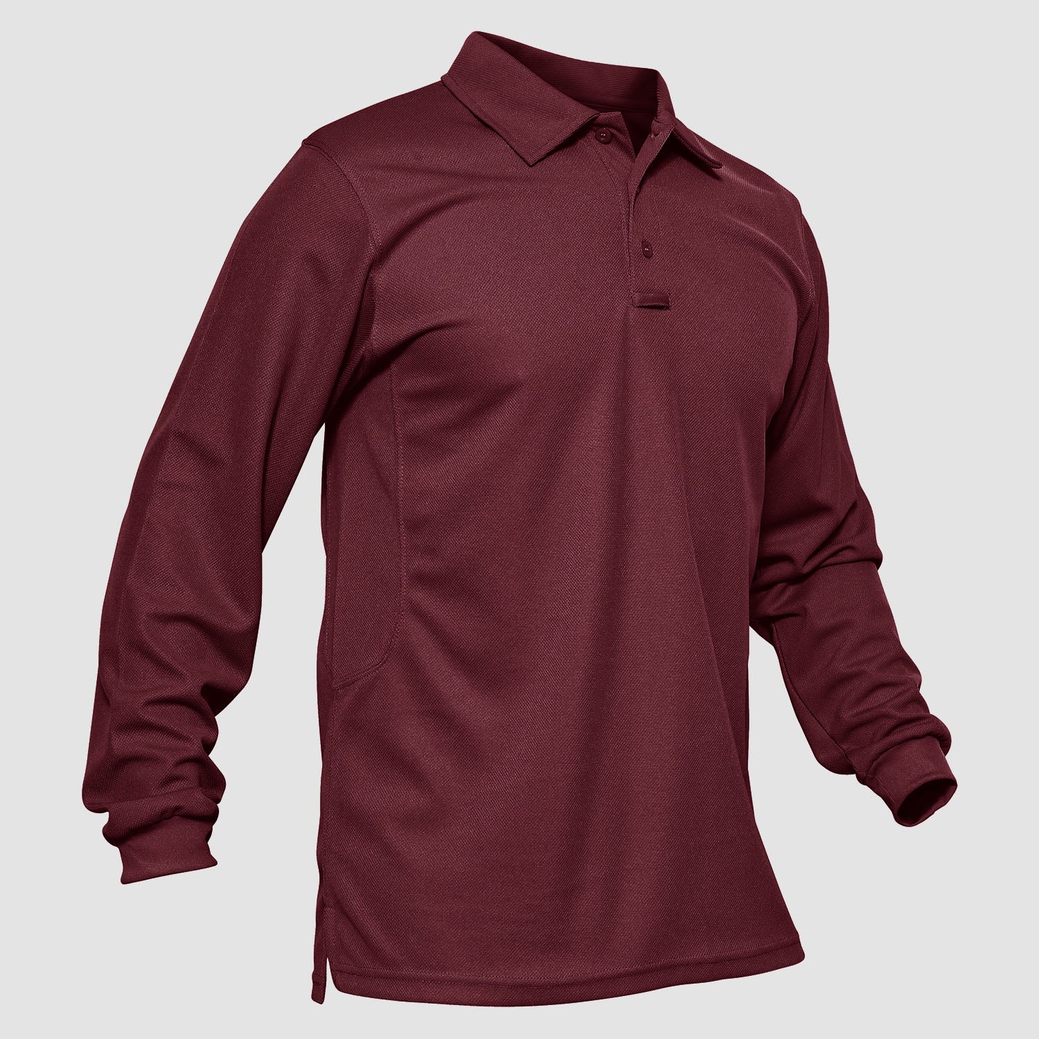 Men's Long-Sleeve Polo Shirt Quick Dry Breathable T-shirt - MAGCOMSEN