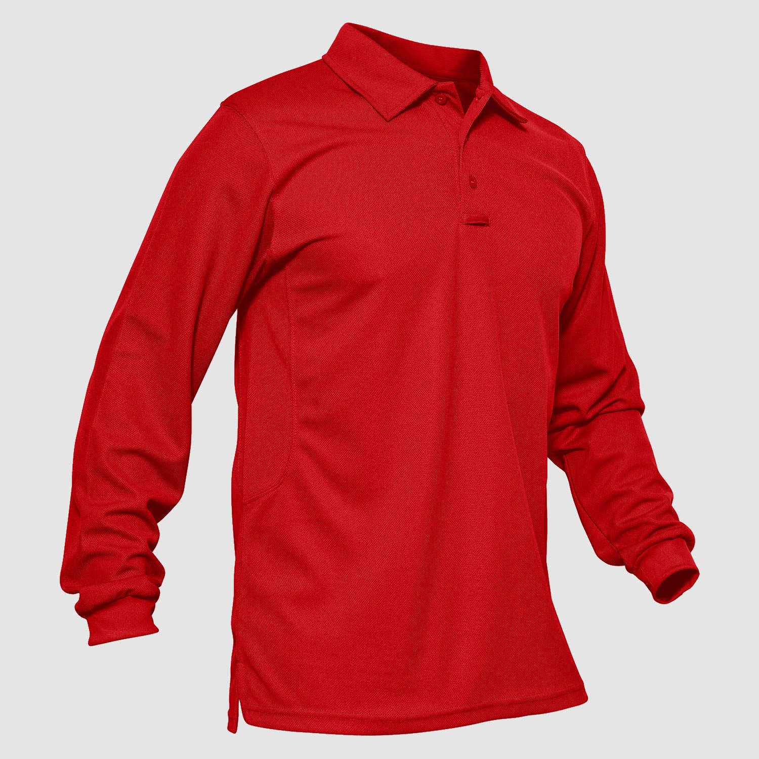 Men's Long-Sleeve Polo Shirt Quick Dry Breathable T-shirt - MAGCOMSEN