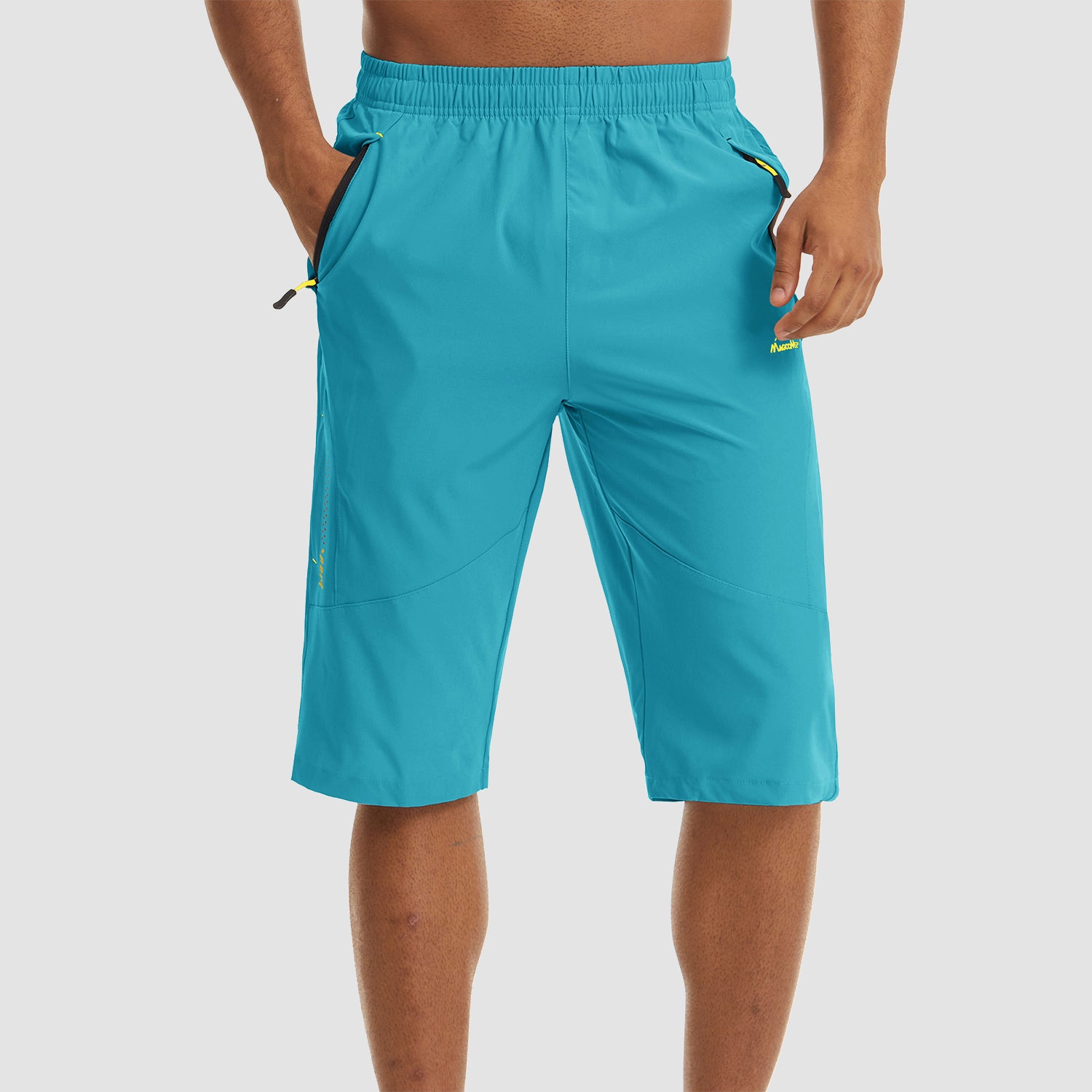 Lake Blue Men's Quick Dry Hiking Running Shorts-MAGCOMSEN
