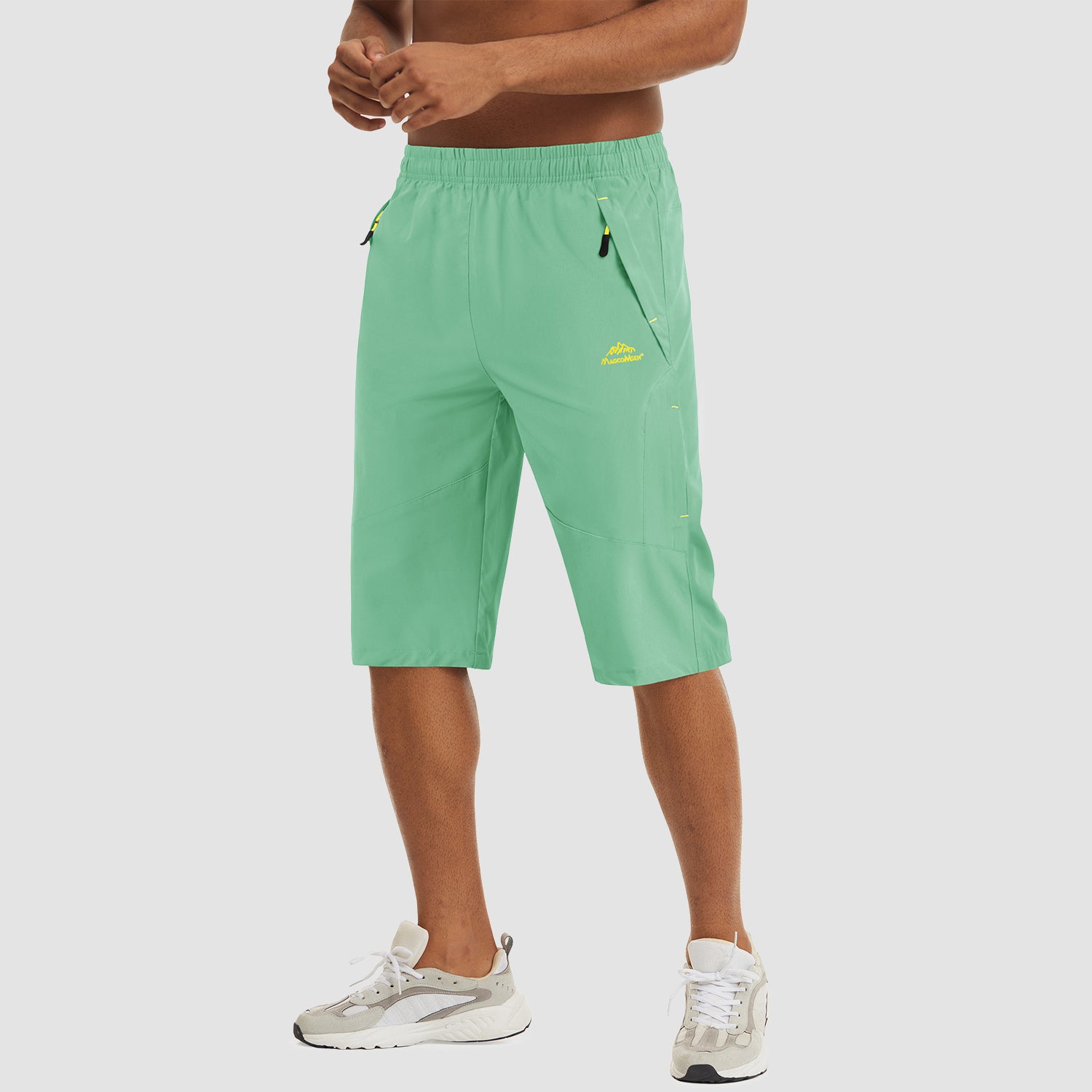 Mint Men's Quick Dry Hiking Running Shorts-MAGCOMSEN
