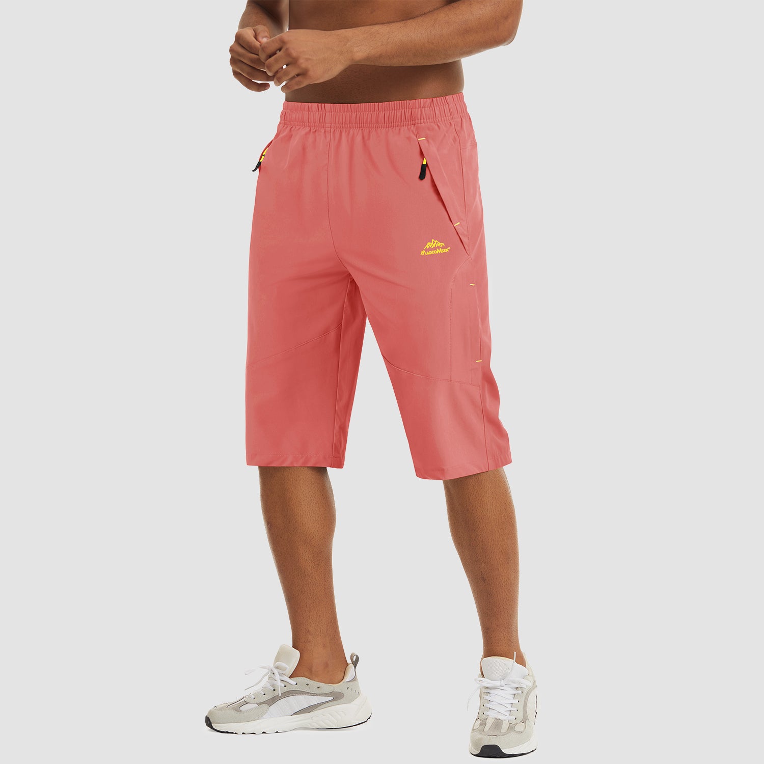 Watermelon Red Men's Quick Dry Hiking Running Shorts-MAGCOMSEN