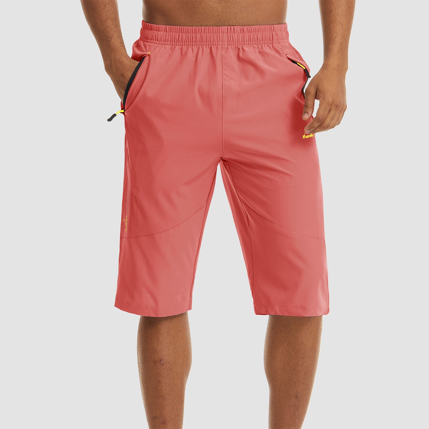 Watermelon Red Men's Quick Dry Hiking Running Shorts-MAGCOMSEN