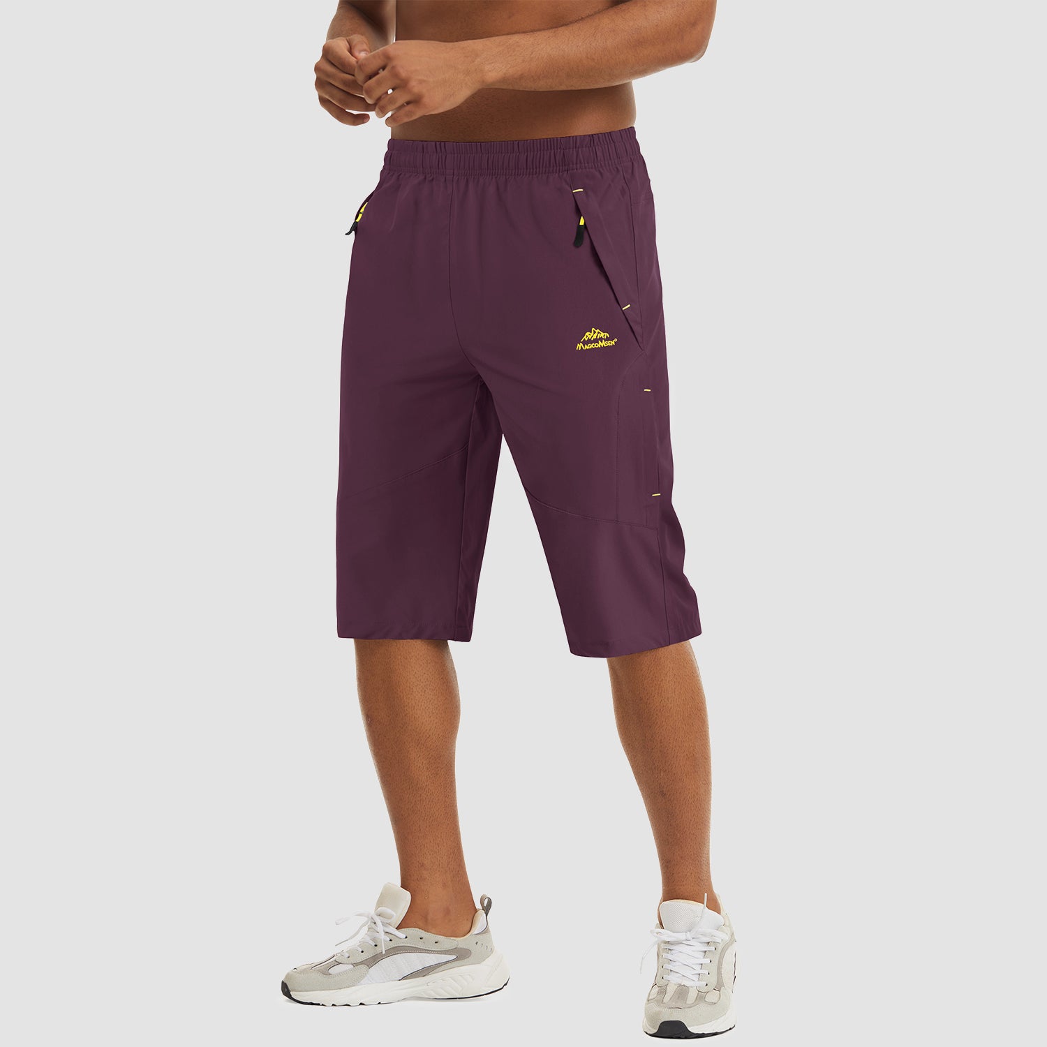 Purple Men's Quick Dry Hiking Running Shorts-MAGCOMSEN