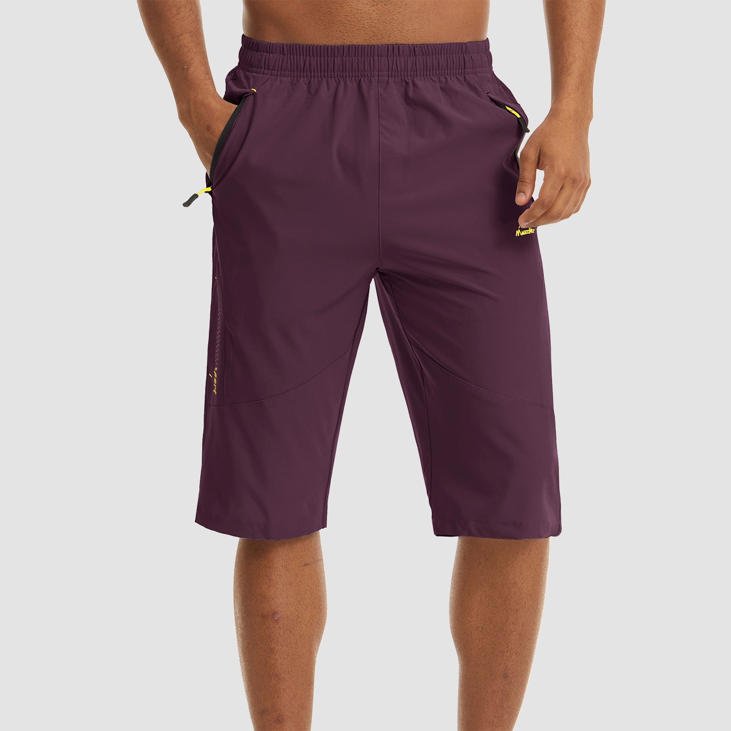 Purple Men's Quick Dry Hiking Running Shorts-MAGCOMSEN