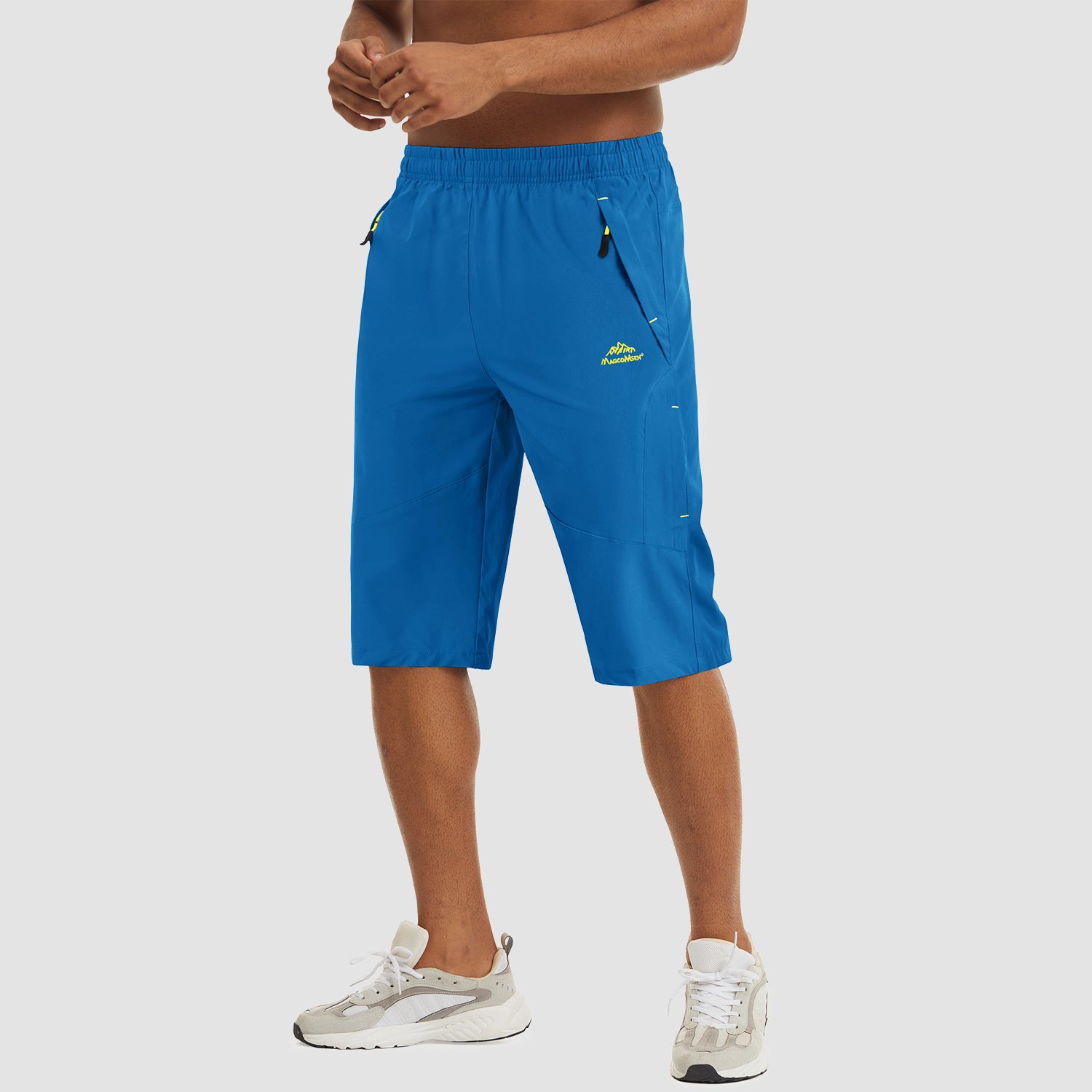 Royal Blue Men's Quick Dry Hiking Running Shorts-MAGCOMSEN